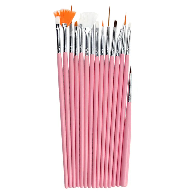 Kit de Detalle Artesanal: Pinceles para Fondant y Dorado 🎨🖌️15Pcs