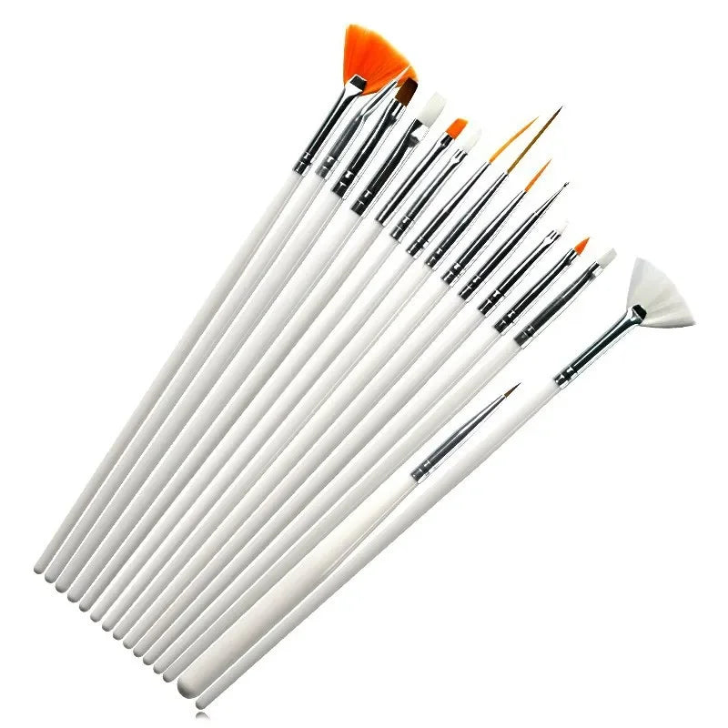 Kit de Detalle Artesanal: Pinceles para Fondant y Dorado 🎨🖌️15Pcs